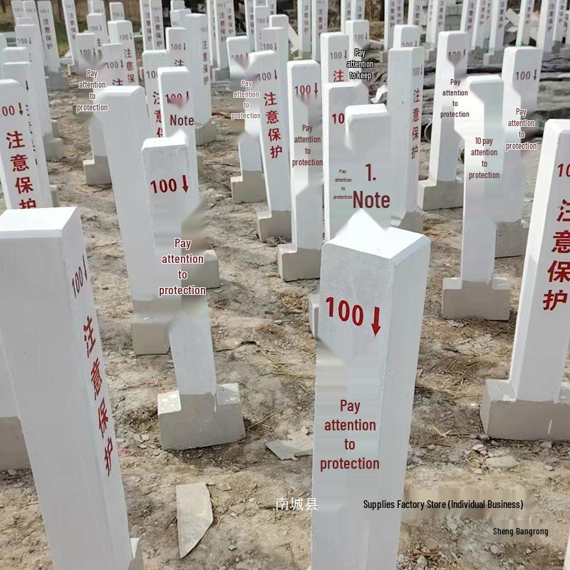 Бетонный дорожный и пограничный столбик