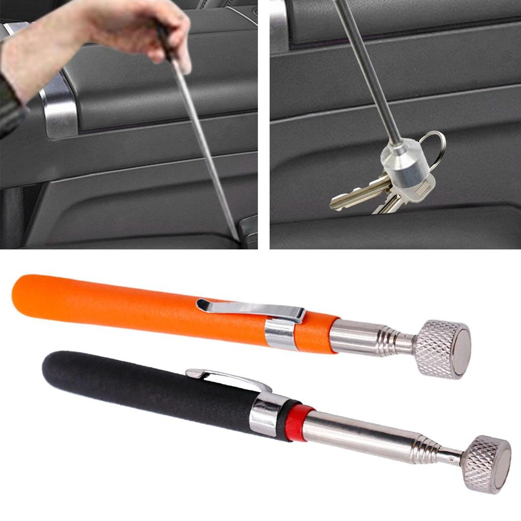 Telescopic Pen Metal Gadget Flexible Hand Tools Adjustable Picking up Rod for Pantry Car Repair Indoor Bolts Finding Metal Nuts