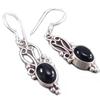 [G5358] - Silver 'Heaven' Onyx Earrings