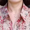Летняя рубашка большого размера для женщин, с принтом, свободный топ, смешанный шелк-тусса, для отпуска, работы, женская одежда