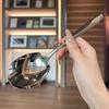 Толстая изысканная большая ложка из нержавеющей стали