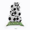2-Pack Medium Standing Soccer Ball Pile Foil Balloons Perfect for soccer-themed party decorations and World Cup celebrations