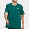 Adidas Однотонная футболка с круглым вырезом и коротким рукавом, мужские топы, зеленая JF3217
