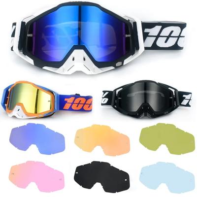 Новые линзы для очков Fox Sun Glasses для мотоцикла Dirtbike, солнцезащитные очки Helment, аксессуары, золотисто-голубые, серебристые, прозрачные