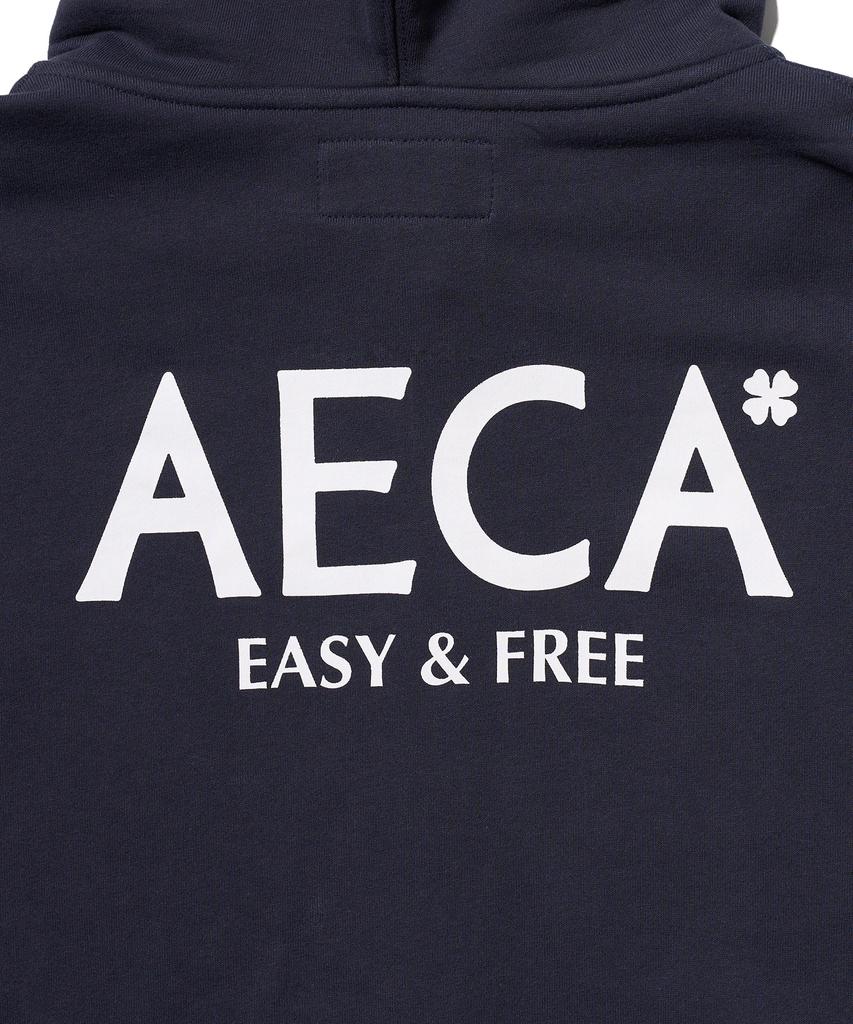 Толстовка на молнии Aeca Aeca Signature - Темно-синяя
