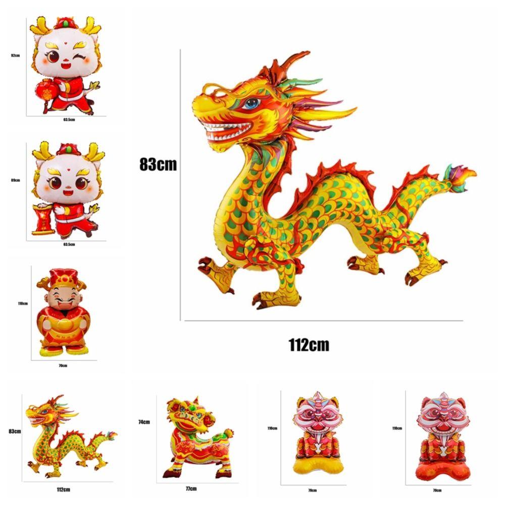 Chinese Style Chinese New Year Balloon Decorative Maroon Blessing Bag Balloons  Spring Festival