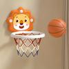 Youngsters' Cartoon Animal Basketball Hoop Set with Mini Balls  Pump  Wall Mounted, Indoor/Outdoor Playset for Boys ,Girls Ages 3+