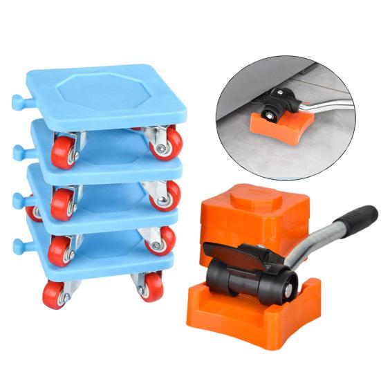 Набор инструментов для подъема мебели Грузоподъемность 500 кг Легко устанавливаемый слайдер для бытовой техники Подъемная подставка для мебели