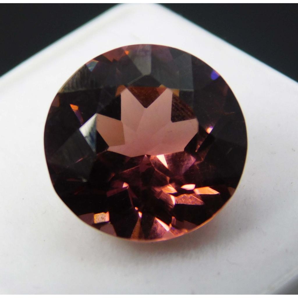 Natural Sapphire Loose Gemstone Padparadscha 10.25 ct Round Cut September Birthday Birthstone