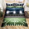 American Football Duvet Cover Set Full Size Sports Games Bedding Set Soccer Rugby Field Comforter Cover for Boys Quilt Cover Set
