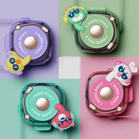 Small Fan Cartoon Duck Rabbit Bear Element Camera Design Hanger Fan Multi-Speed Wind Adjustment Low-Noise Motor Cooling
