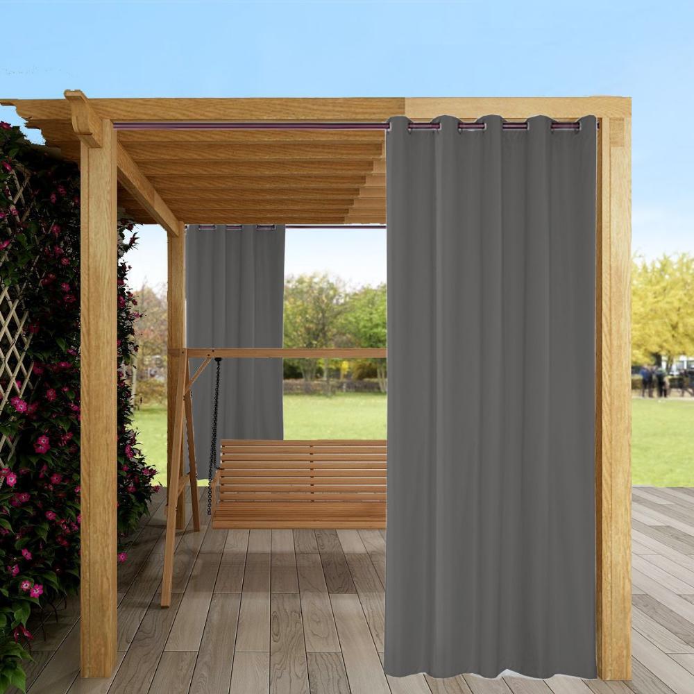 2 панели затемняющие наружные шторы для патио водонепроницаемые, солнцезащитные жалюзи всепогодные наружные шторы для приватности для перголы/беседки