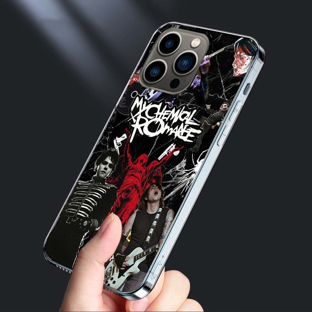 My C-Chemical R-Romance Phone Case For Iphone 16E 15 Pro 14 Plus 17E 16 17 Pro Max Air 11 12 13 Mini Shockproof Capa Cute Cov