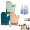 Pet Grooming Glove Dogs Shedding Mist Glove Double-Sided Cats Hair Removal Glove Petting Glove Deshedding Tool for Dogs Cats