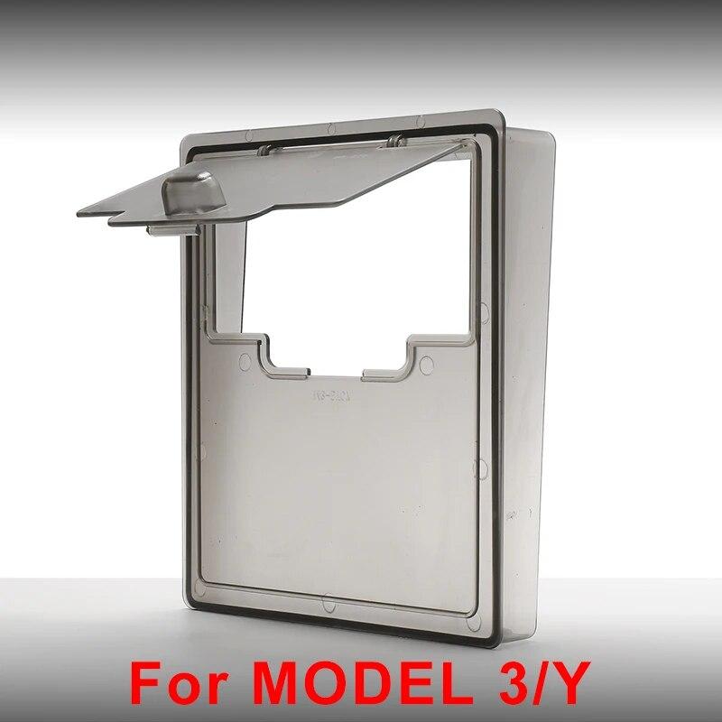 For Tesla Model 3 Model Y 2022 Storage Box Car Central Armrest Flocking ABS Storage Box Organizer Model 3 2023 Accessories