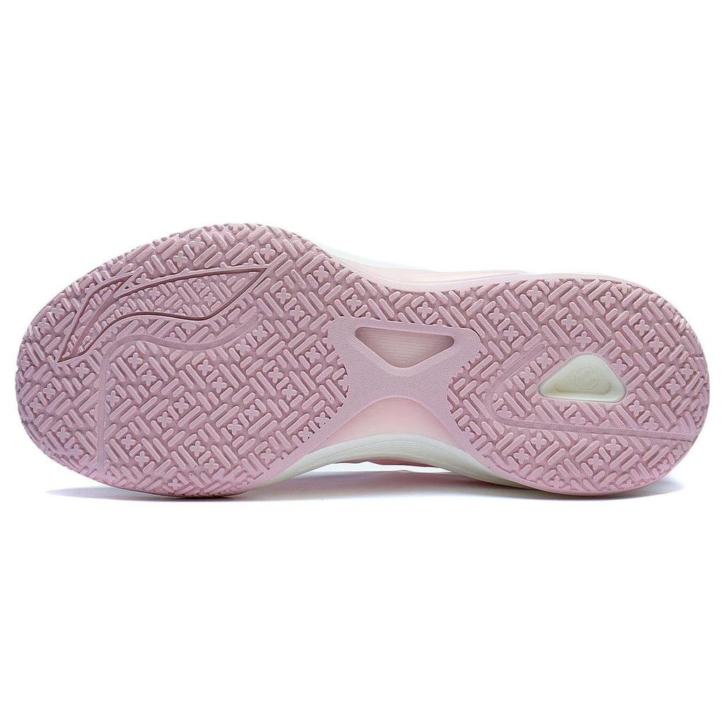 Li Ning Light Speed 1.0 Амортизирующие Скользкие Устойчивые к истиранию Низкие Баскетбольные кроссовки Мужские Розовые ABAS041-2