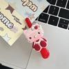 Милый Мультяшный Клетчатый Зажим KT Утенок для Волос и Челки