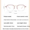 2025 Fashion Reading Glasses Women's INS Style Metal Oversized Frame Ultra-Lightweight Personalized Presbyopia Glasses