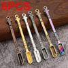 Metal Mini Shovel Spoon Small Spoon Micro-tuning Drug Spoon for Powder Salt Coffee and Dessert Kitchen Accessories LS009