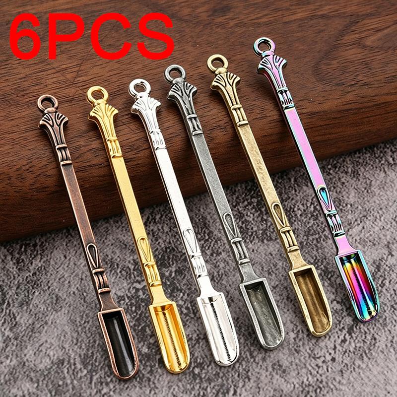 Metal Mini Shovel Spoon Small Spoon Micro-tuning Drug Spoon for Powder Salt Coffee and Dessert Kitchen Accessories LS009