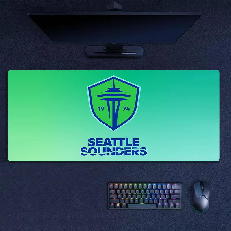 Seattle Sounders FC Print Cushion Non-slip Laptop Tablet Big Mousepad XXL Mat Mini PC Playmat With Lock edge