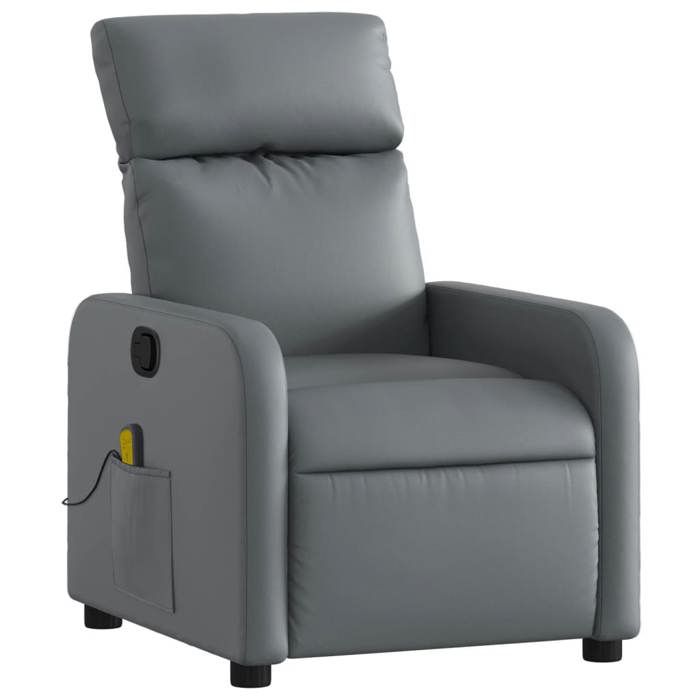 VidaXL Reclining Massage Armchair, Chair with Footrest, Seat with Backrest and Armrests Living Room, Modern, 374193