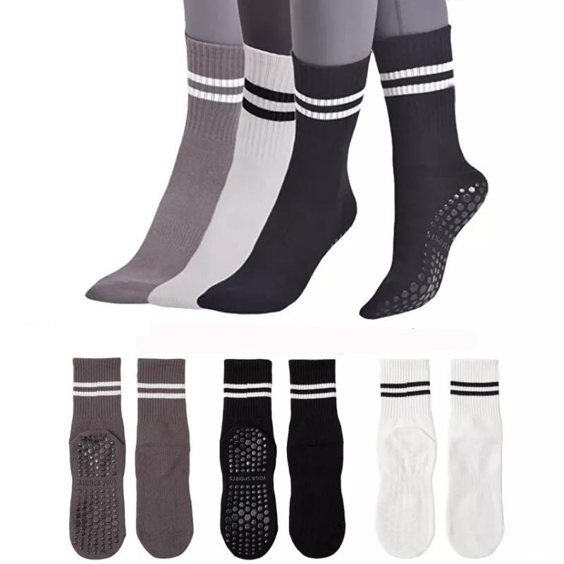 Пилатес Барре Противоскользящие ручки Мягкие носки Носки для йоги Нескользящие танцы