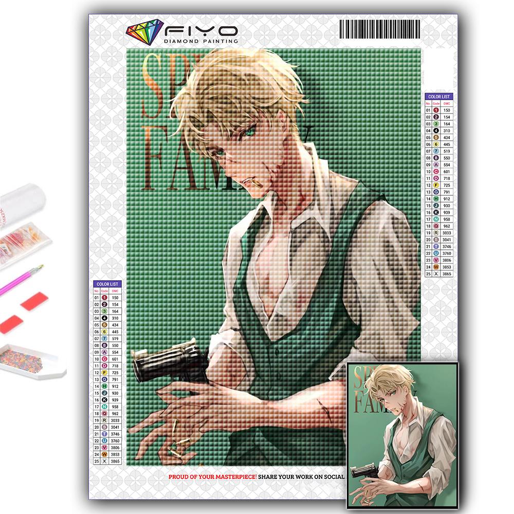5D Diy Алмазная картина Аниме Плакат Шпионская семья Вышивка крестиком Полный Алмазная вышивка Мозаика