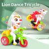Творческий Динамичный Музыка Развлечения Унисекс Дети Светящийся Трюковой Трехколесный Велосипед Мотоцикл Машина Игрушка Детские Принадлежности Электрический