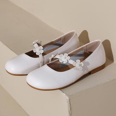 Модные Элегантные Женские Балетки из Коровьей Кожи на Мягкой Подошве с Квадратным Носком, Балетки для Женщин для Офисной Работы, Лоферы Босиком, Цветочный Ремешок, Мэри Джейнс