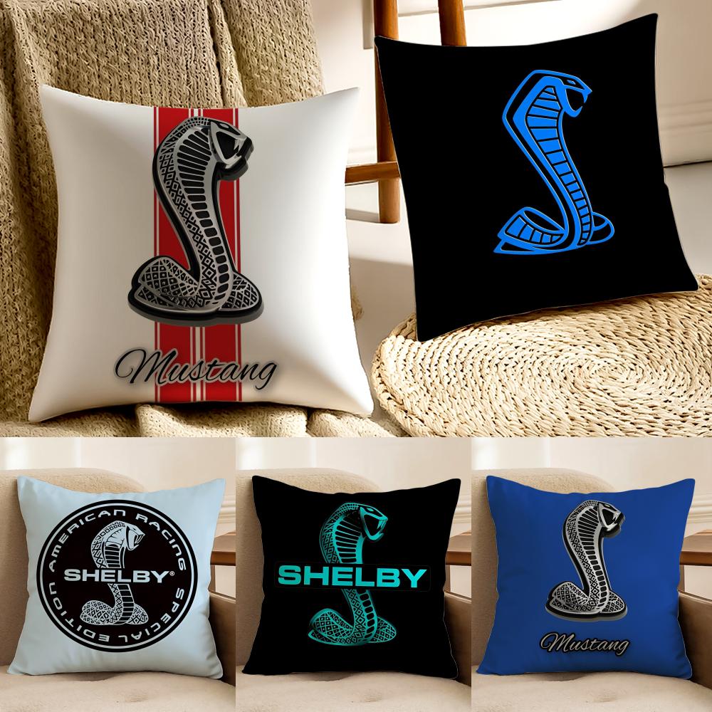 car classic SSHELBYS Cushion Cover Pillowcase Antidustmite living Room Sofa Decor Cushion Room