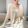 Knitted Sunscreen Cardigan Thin Women's New Summer with Suspender Skirt Shawl Outer Blouse
