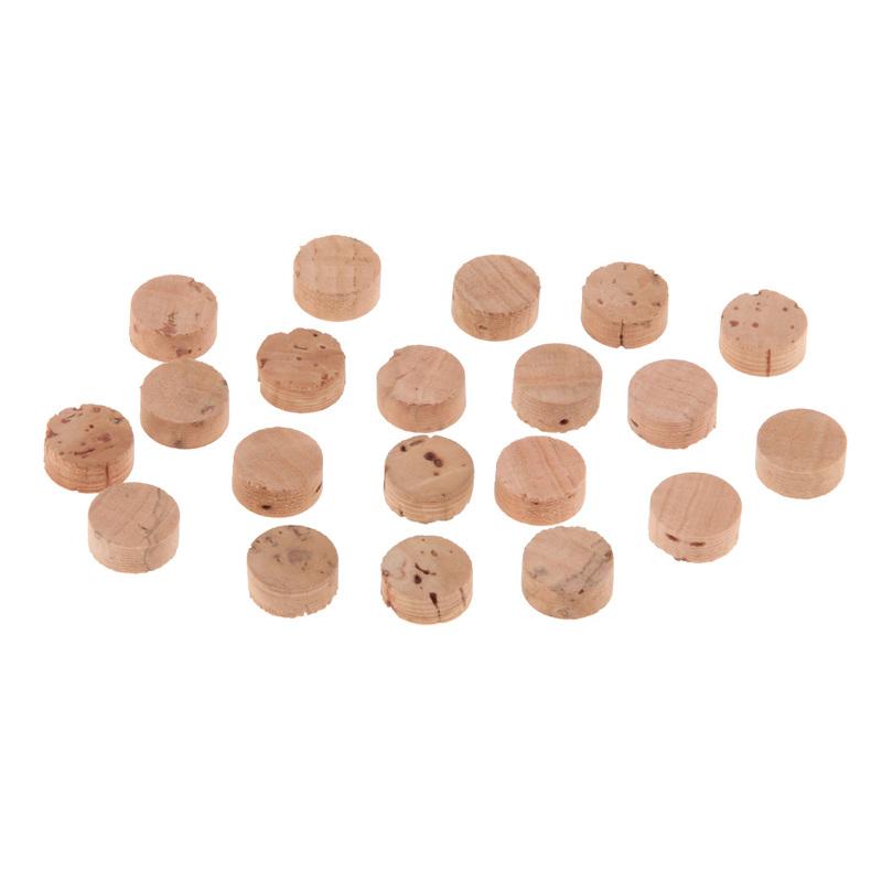 20pcs Cork Trumpet WaterKey Spit Valve Musical Instrument Bottom Piston Valve Cap for Trumpet Water Key Replacement