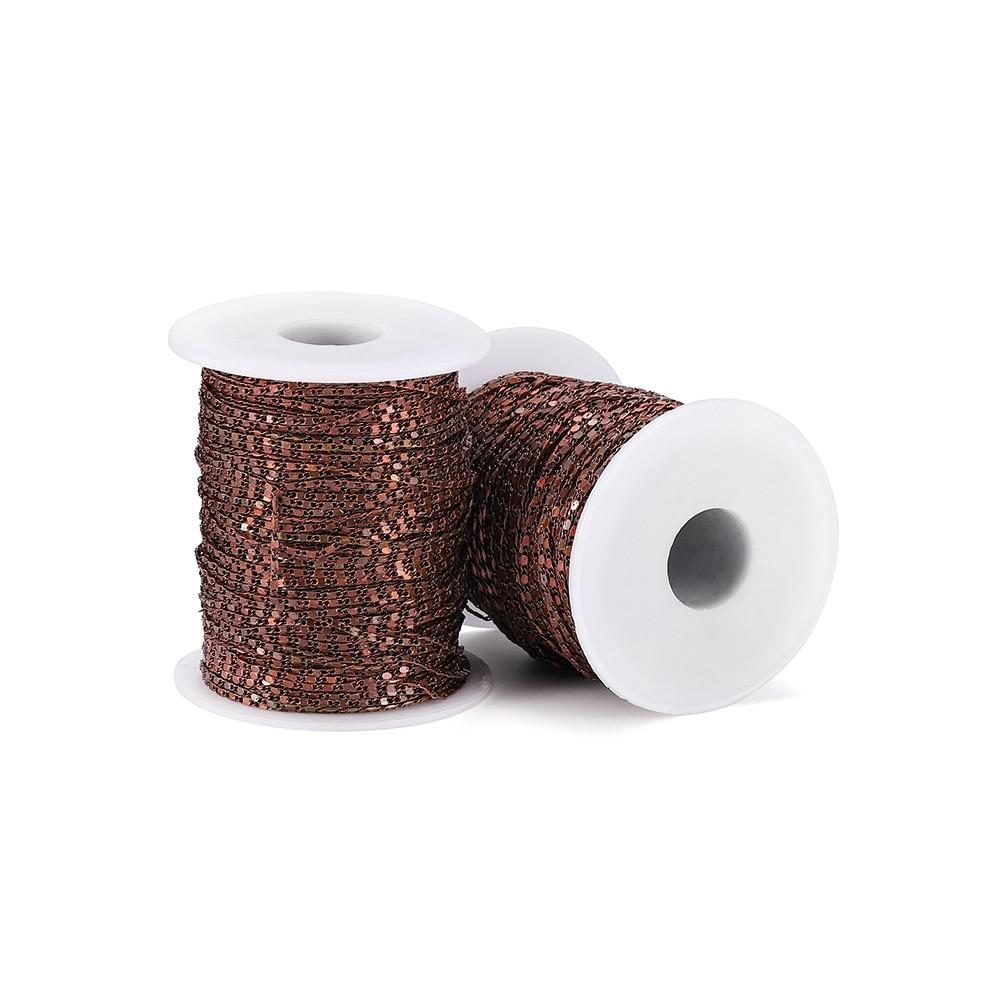 5 м/лот 1,6 мм металлические медные серьги ножной браслет Neackalce цепочки аксессуары для браслета DIY ювелирные изделия товары для рукоделия