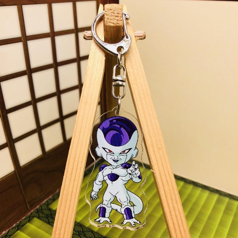 Anime  Z Keychain Acrylic Pendant, Son Goku Trunks Buu Piccolo Key Ring, Cartoon Cosplay Bag Purse Accessories Gift