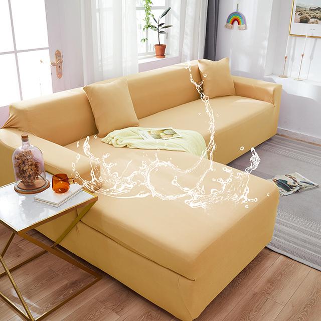 Водонепроницаемые чехлы для диванов, однотонные чехлы для угловых диванов, эластичные чехлы для диванов, комплект для гостиной, диванов для домашних животных, детей