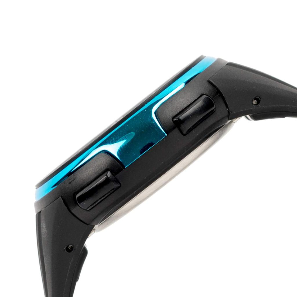 [Arias] ADWW18105RC-02 Радиоуправляемые цифровые водонепроницаемые многофункциональные часы с подсветкой и перевернутым ЖК-дисплеем из уретана с ремешком ADWW18105RC-02 мужские черные