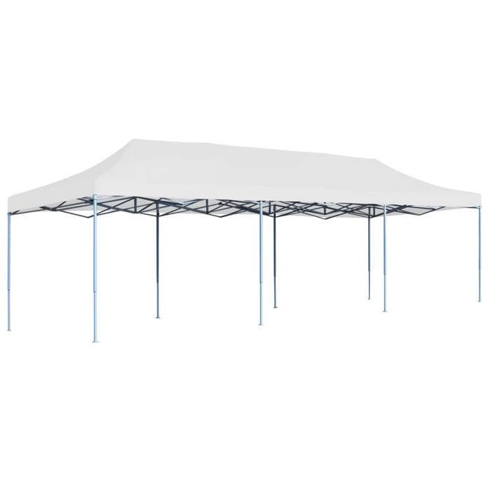 Tente de réception pliable - vidaXL - Blanc - Résistance UV et eau