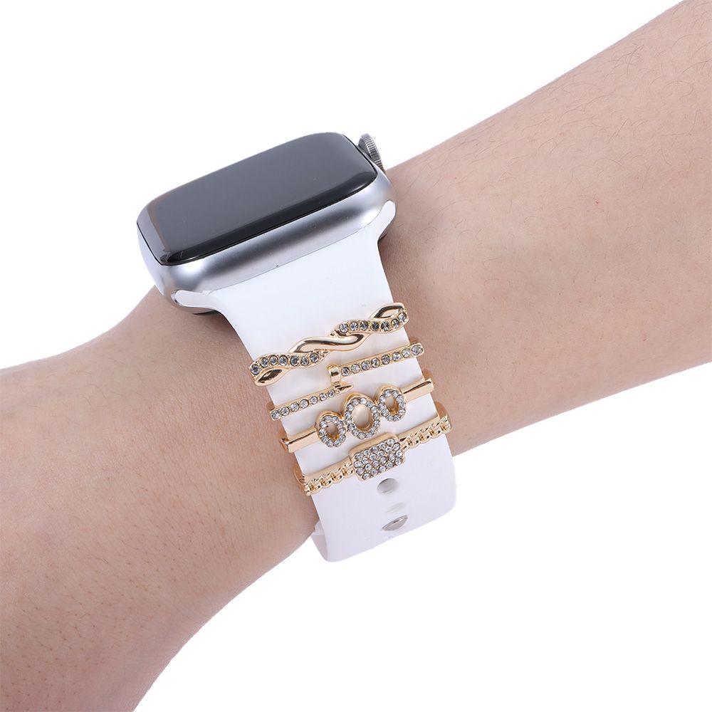 Креативный ремешок для часов с бриллиантами и гвоздями, орнамент, аксессуары, ремешок, подвески, декоративное кольцо