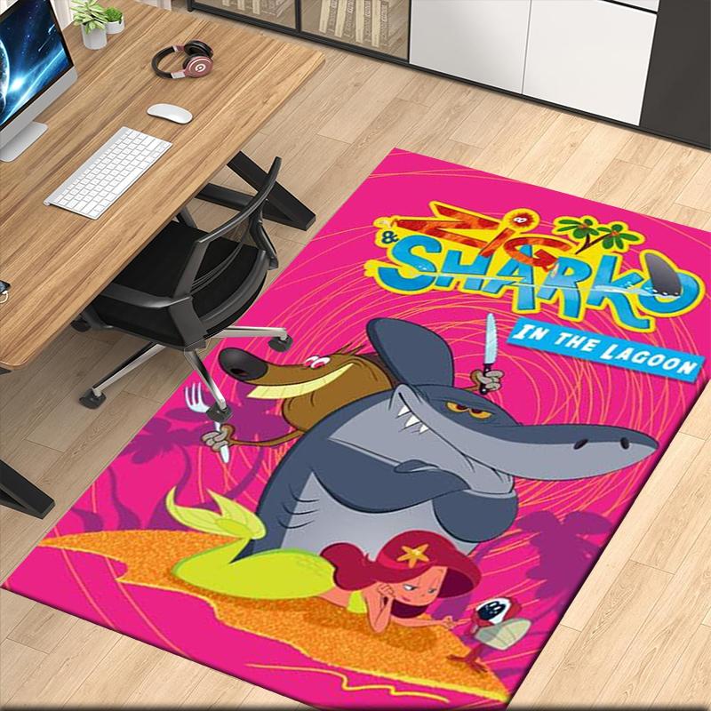 Zig & sharko Printed Carpet, for Office Chair Living Room Bedroom Kitchen Room Decor Gifts.