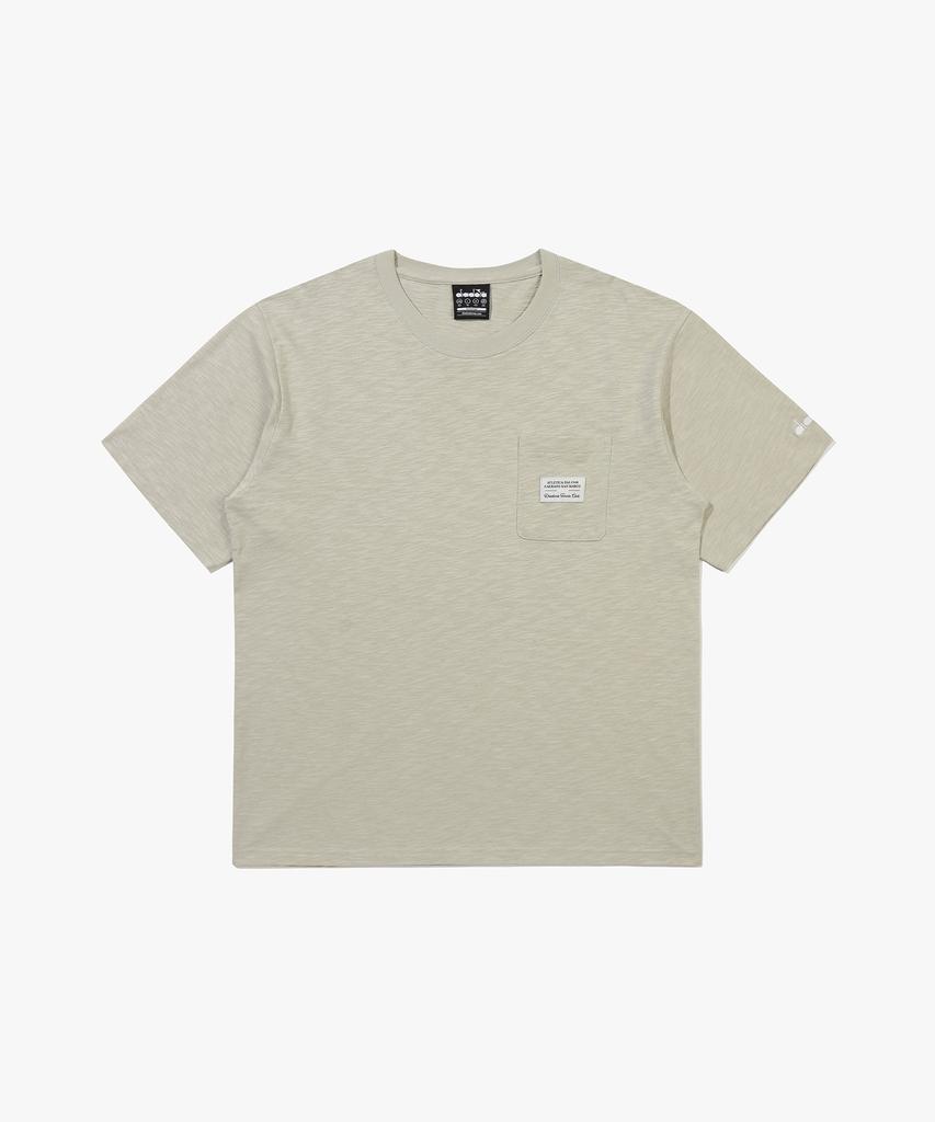 Diadora Бежевая футболка с коротким рукавом и гербом