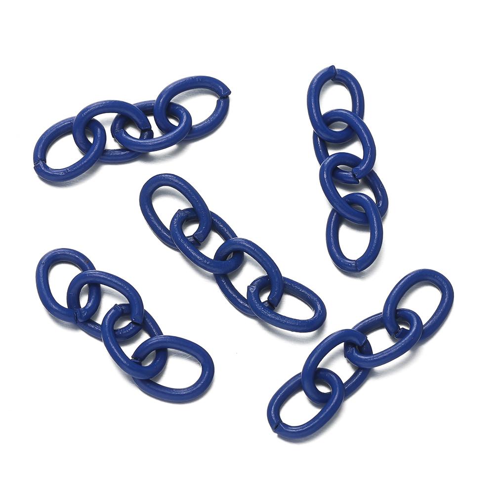 20pcs/lot 25mm Metal Link Chain Connector For Keychain Pendant KeyChains Hanging Accessories Diy Jewelry Making Findings