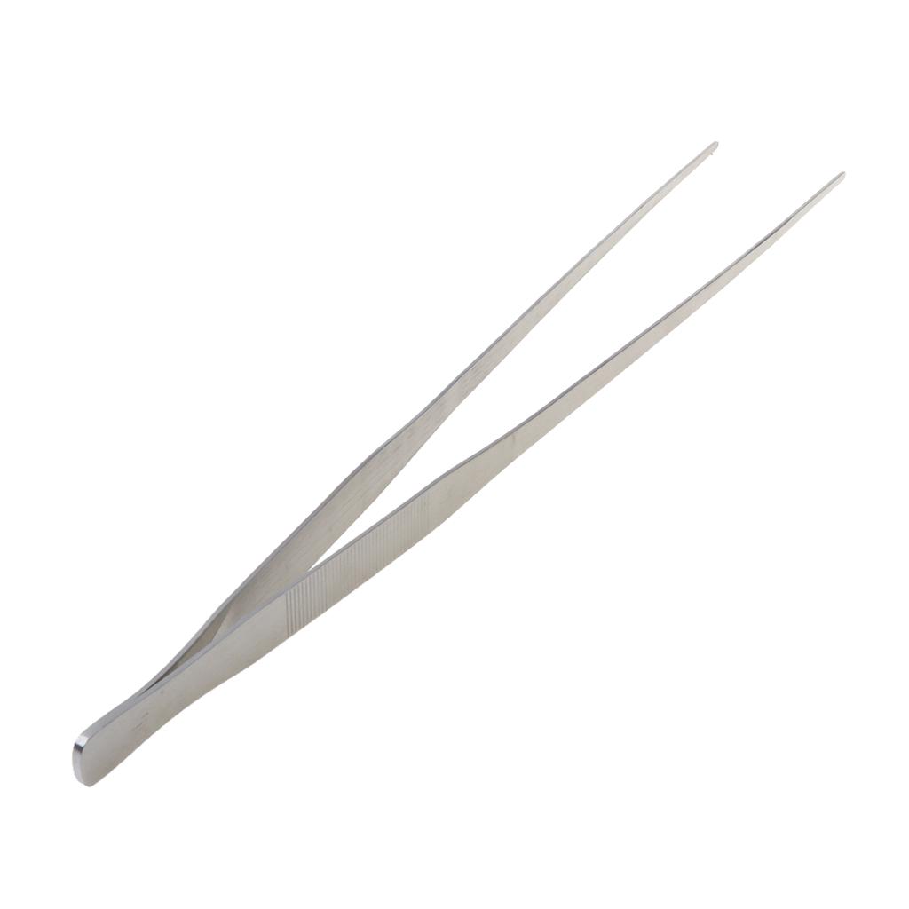 Аквариумный прямой пинцет из нержавеющей стали для аквариумов с рыбами, водные растения, 19-дюймовые щипцы для кормления червей