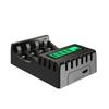 4 Slots Ultra Fast Smart Battery Charger USB Type-c Charger for 1.2V AA AAA Ni-CD Ni-MH Rechargeable Battery LCD Display Quick Charger