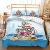 Sailing Ocean Ship Bed Three-Piece Quilt Cover 3D Digital Printing Kit Four-Piece Set