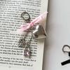 Delicate Heart Bag Pendant Elegant Heart Keyring Stylish Bowknot Pendant Charm Accessory for Bag and Key