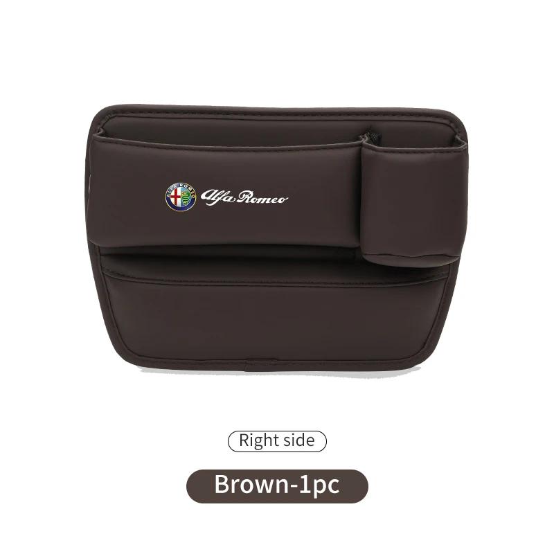 Car Stickers For Alfa Romeo Universal Car Seat Gap Filler Storage Box With Cup Holder For Alfa Romeo Giulia 147 Mito 156 159 166