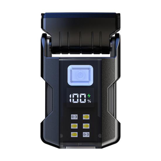 Налобный фонарь-клипса с цифровым дисплеем, водонепроницаемый, с регулируемыми режимами, USB-перезаряжаемый, мини-аварийный фонарик, магнитный, портативный, клипса для кепки, налобный фонарь