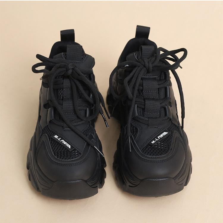 Женские кроссовки на массивном каблуке, модные кроссовки на платформе, женская повседневная обувь на танкетке для женщин