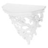 Настенная плавающая полка STOBAZA, Плавающая книжная полка, Ретро декоративная полка с ажурным дизайном в античном стиле, 3D настенная консоль, Белая